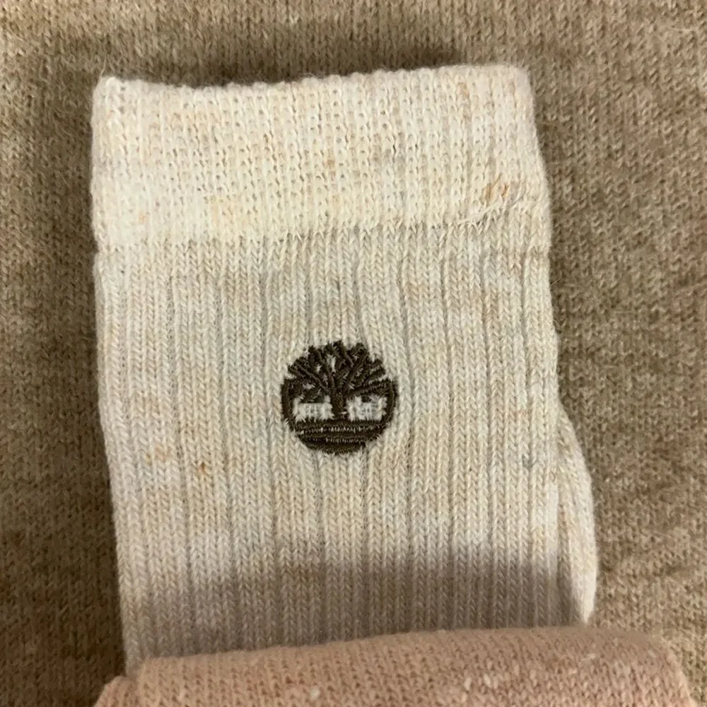 Timberland Ivory Pink W6.5-9.5 Super Soft Wool Blend Knit Boot Socks Pack of 2